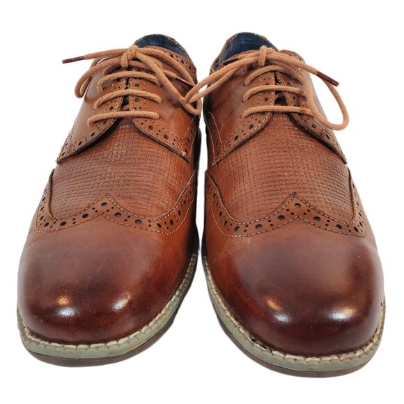 Vintage Foundry Co Men\'s Brown Leather Derby Oxford Wing Tip Shoes 1005 Sz 10.5 main image 8